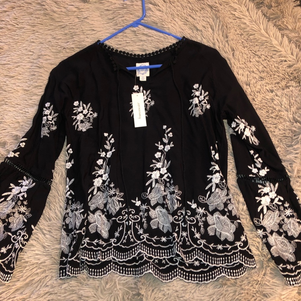 Francesca’s Black Blouse